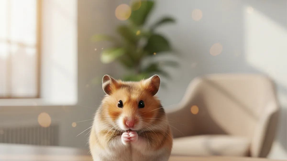 Wenn der Hamster nicht schläft – was Sie wissen sollten — KI-generiertes Symbolbild zum Ratgeber der Kleintierpraxis Cremlingen