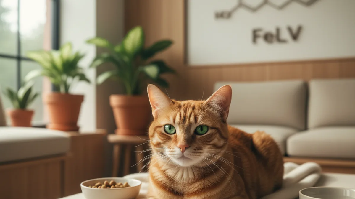 Leukose bei der Katze (FeLV) — KI-generiertes Symbolbild zum Ratgeber der Kleintierpraxis Cremlingen