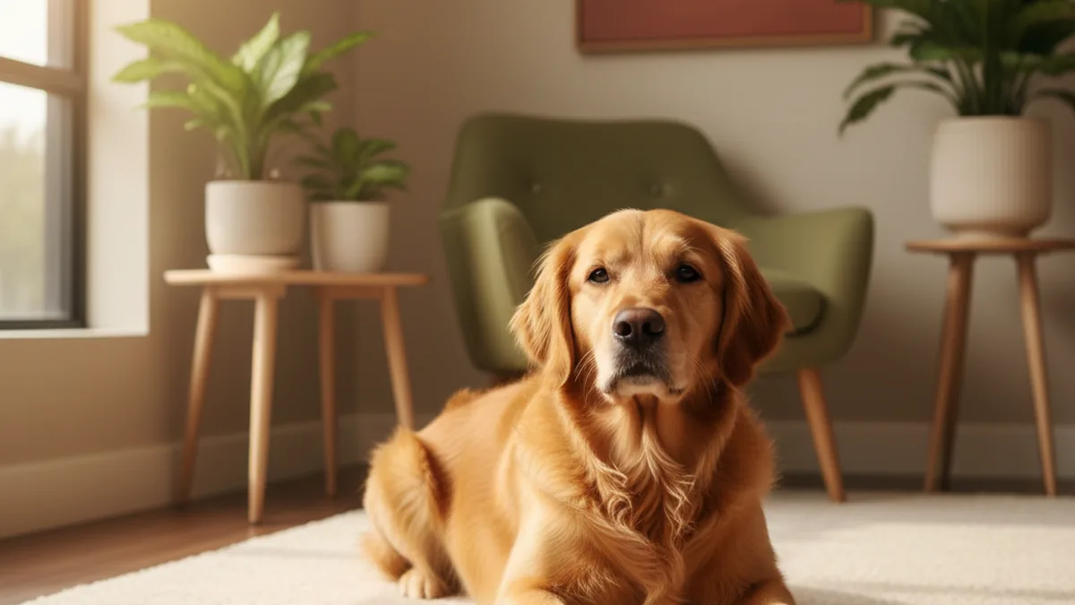 Verhaltensauffälligkeiten beim Hund — KI-generiertes Symbolbild zum Ratgeber der Kleintierpraxis Cremlingen