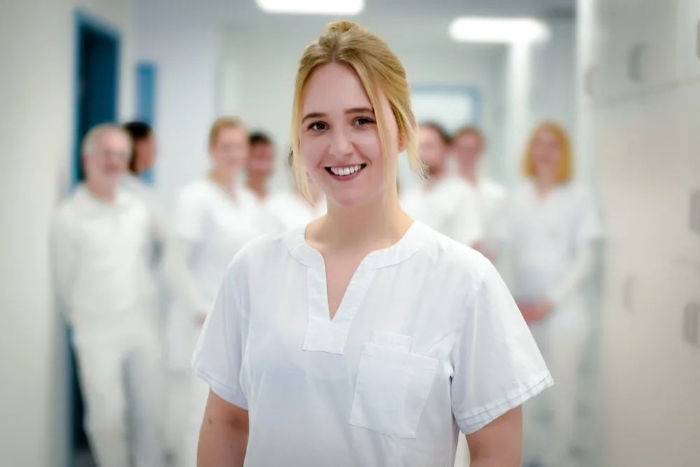 Portrait of Melina Rattunde, veterinarian at Kleintierpraxis Cremlingen