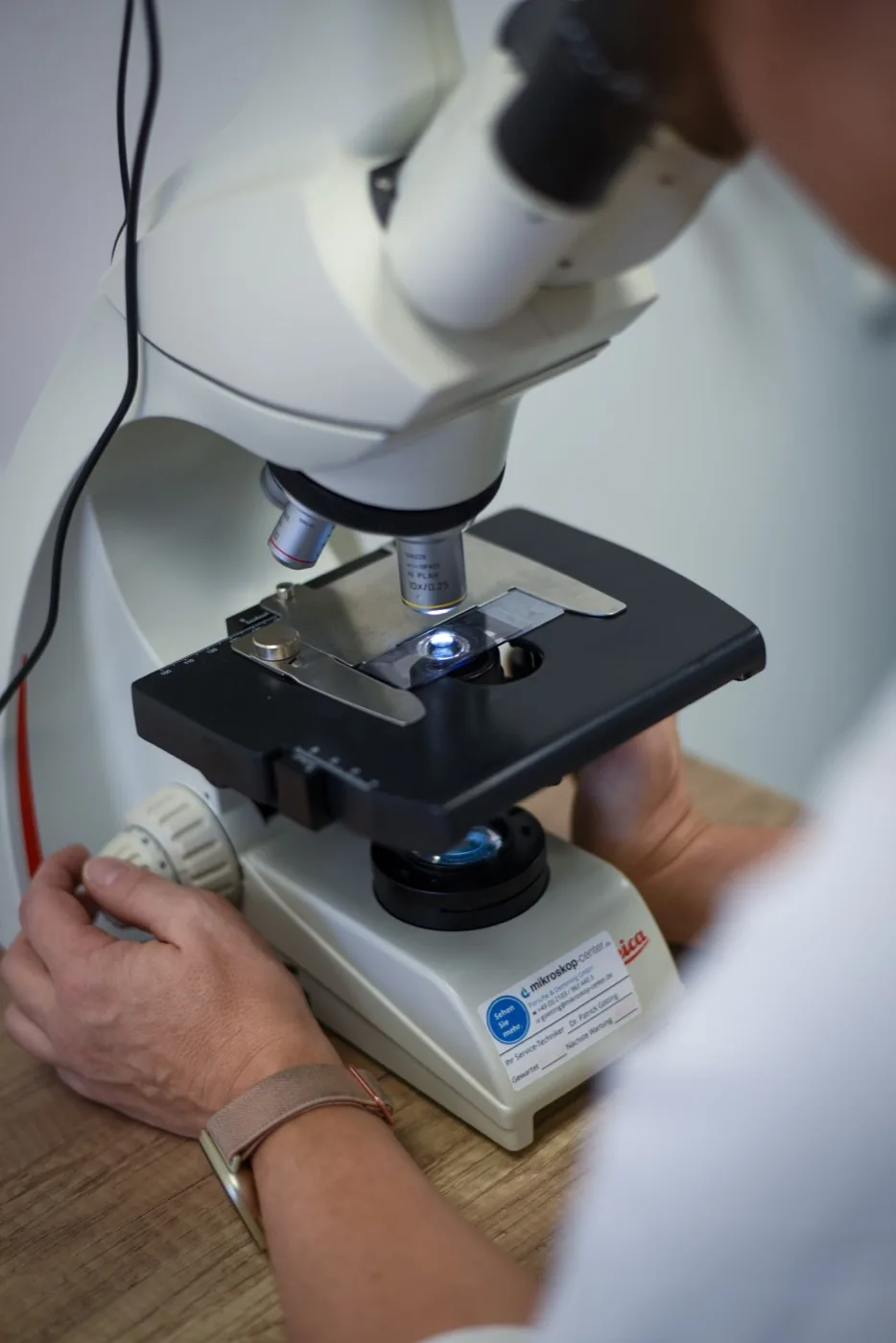 Mikroskopische Diagnostik in der Kleintierpraxis Cremlingen.