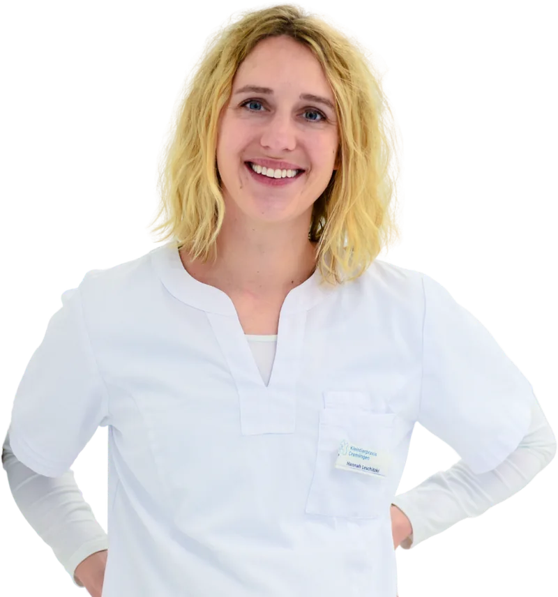 Mitarbeiterin oder Mitarbeiter der Kleintierpraxis Cremlingen